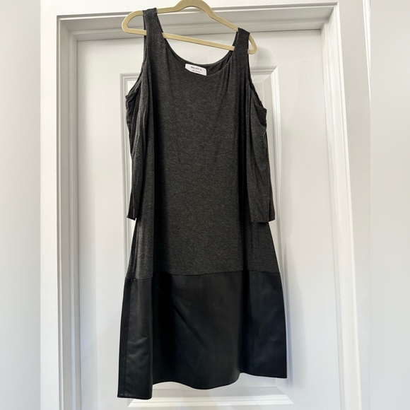 Faux Leather Cutout Sleeve Dress from Saks - Picture 1 of 5